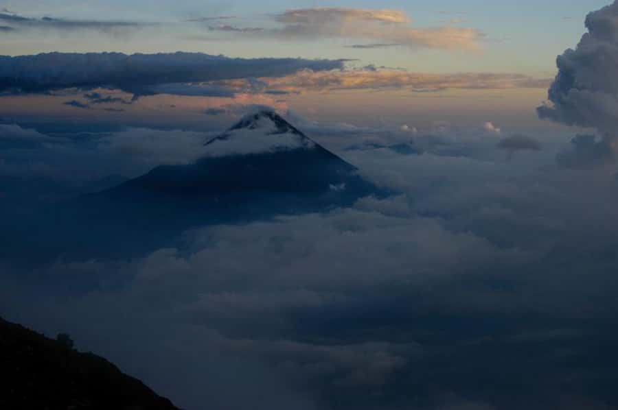 1 Day Acatenango Volcano Hike from Antigua - Acatenango summit and the view toward Fuego