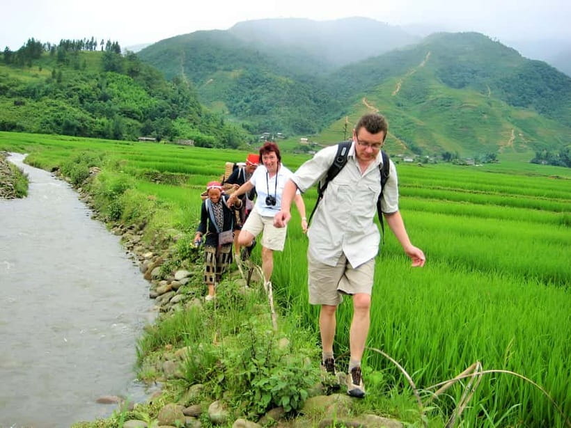 1-Day Sapa Long Trek - Rice Field Terrace, Ethnic Culture - The rice terraces and river paths near Y Linh Ho