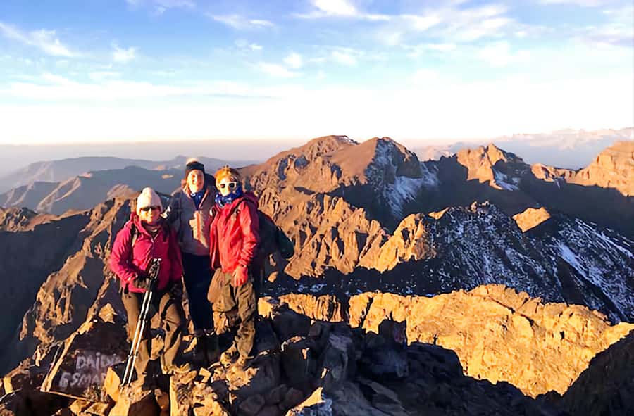 2 Days Mount Toubkal ascent trek via Ait Mizane Valley - The 4,167-meter summit and the return