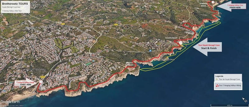 Algarve: 7 Seven Hanging Valley Hike Tour- Photos & Transfer - Benagil Beach and the sea cave from above