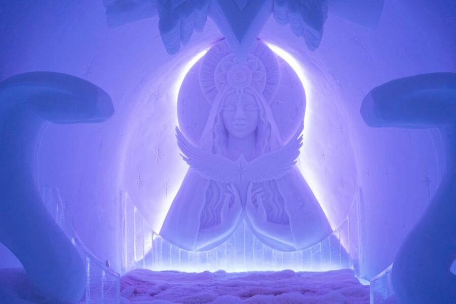 Alta: Igloo Ice Hotel and Hiking to the Frozen Waterfall. - Inside the 2,500-square-meter Igloo Hotel