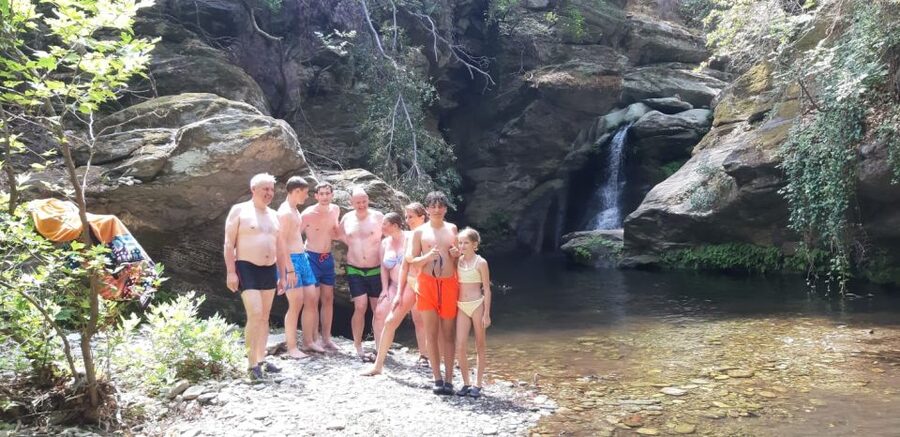 Andros: Achla River Trekking to the Waterfall - Arriving at Gerolimni Waterfall