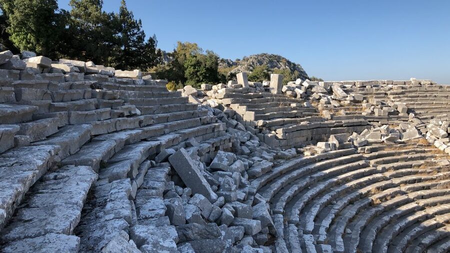 Antalya: Hiking in Termessos Ancient City - The theater at the Eagle’s Nest
