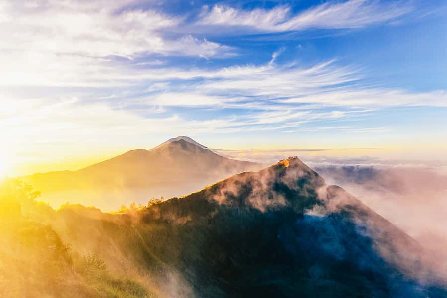 Bali: Mount Batur Sunrise Trek and White Water Rafting - Sunrise, volcano views, and breakfast at the crater