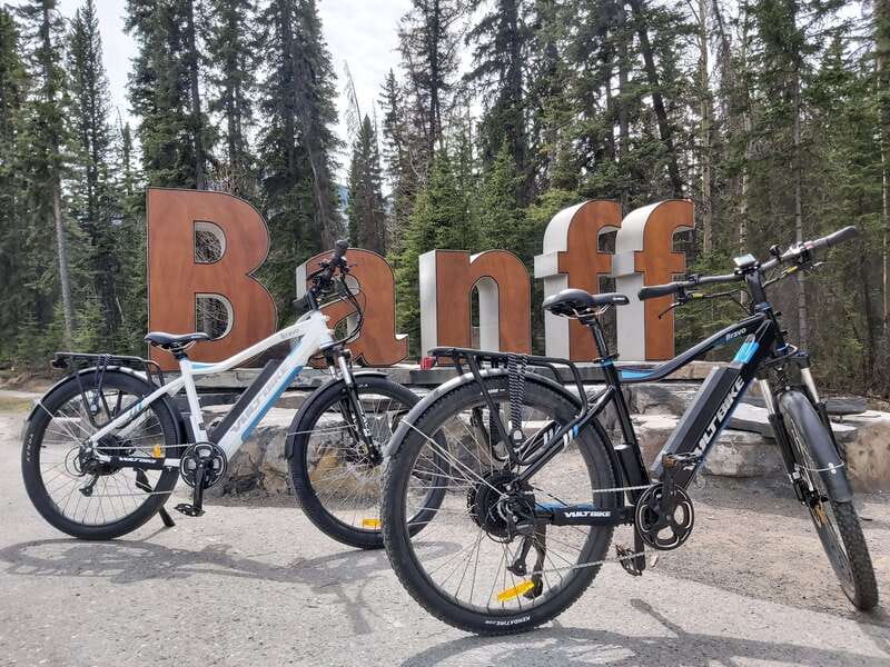 Banff: Bow River E-Bike Tour and Sundance Canyon Hike - Starting in central Banff at 202 Bear Street
