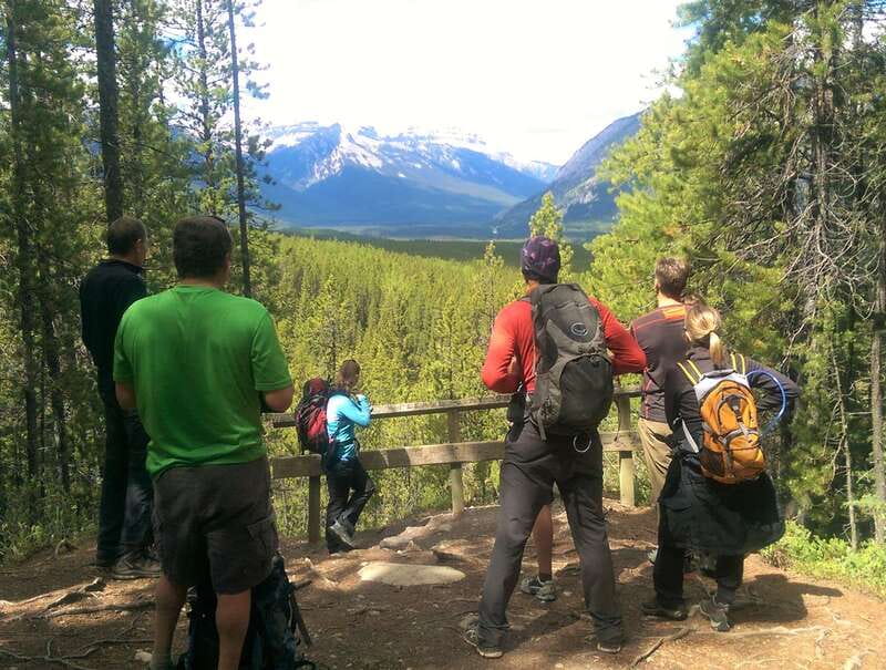 Banff: Bow River E-Bike Tour and Sundance Canyon Hike - Walking through Sundance Canyon