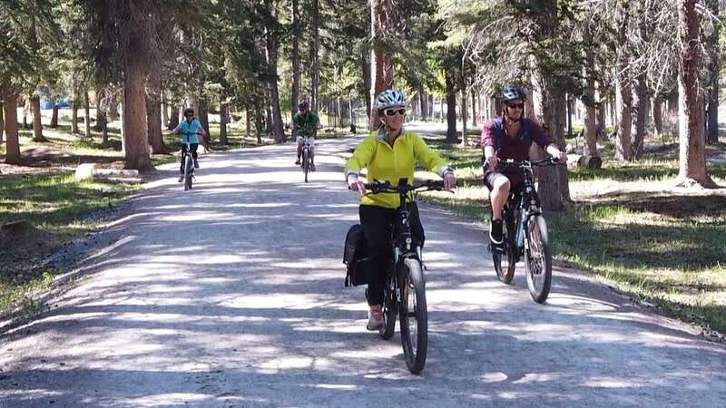 Banff: Bow River E-Bike Tour and Sundance Canyon Hike - Riding beside the Bow River