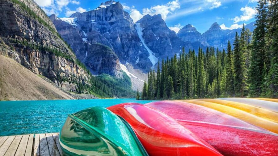 Banff/Canmore Moraine Lake & Lake Louise-Hike/Canoe/Sightsee - The 14-passenger van makes the morning easier