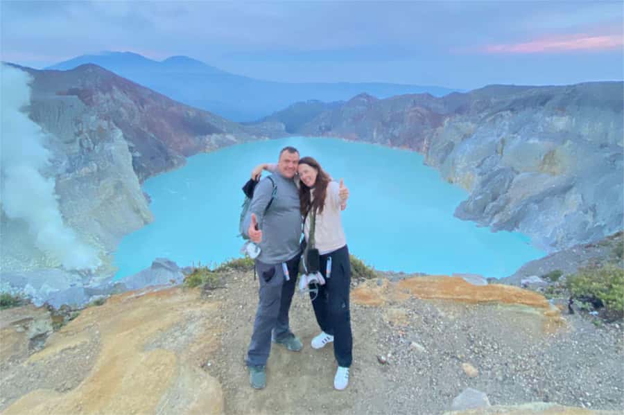 Banyuwangi: Mt. Ijen Sunrise Hike with Pickup & Health Check - The 1.5-hour climb to the crater rim