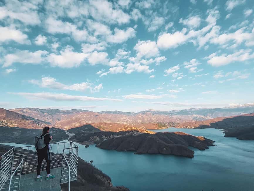 Bovilla Lake Serenity: Day Hike from Durres/Golem - Reaching the viewpoint above the lake
