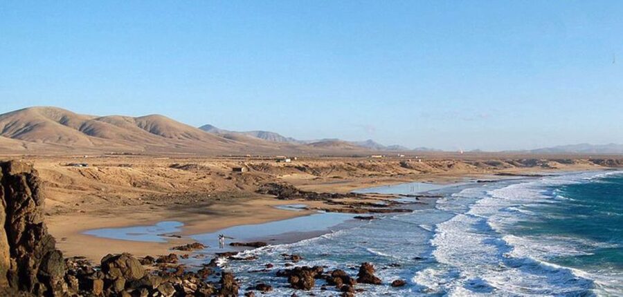 Caleta de Fuste/Corralejo: Guided E-Bike Tour & Crater Hike - El Cotillo’s lagoon and surfer beach