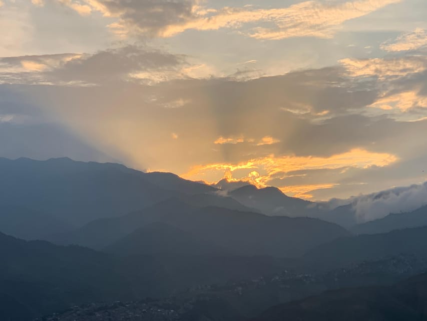 Cali: TRES CRUCES - Cali's most popular hike and monument - Sunset over Cali and the Andes