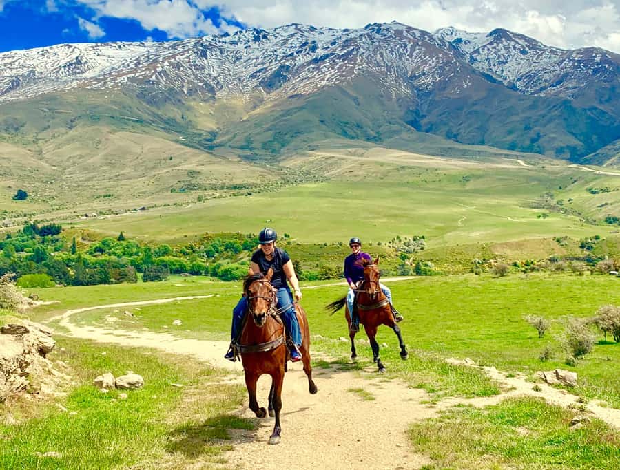 Cardrona Valley: Horse Trekking Experience - The one-on-one lesson before the trail