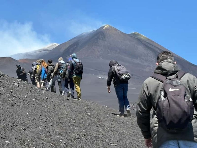 Catania: Mount Etna Adventurous Hiking Tour with Equipment - A different descent through ash and lava