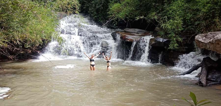 Chiang Mai: 2-Day Jungle Trek with Elephant Farm & Raft Ride - Dinner, campfire, and a basic mountain night