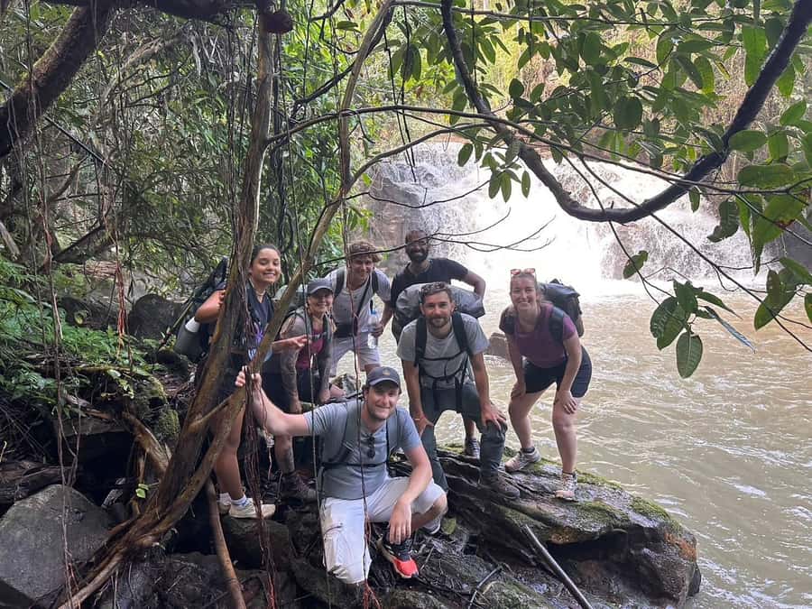 Chiang Mai: 2-Days Jungle Trek, Waterfalls and Karen Village - Lunch beside the first waterfall