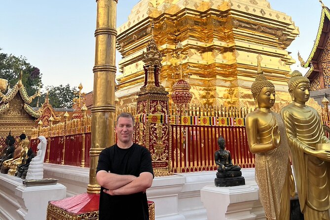 Chiang Mai - Doi Suthep Temple & Wat Pha Lat Hike - Doi Suthep’s Dragon Staircase and Golden Chedi