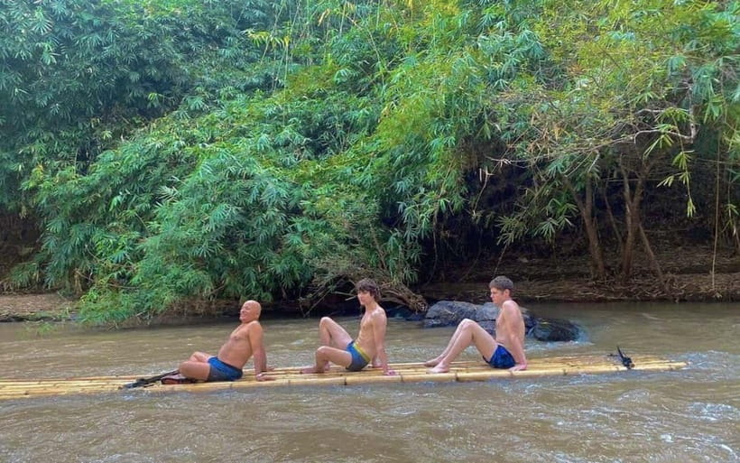 Chiang Mai: Jungle Trek, Elephants care & Bamboo Rafting - Hiking through forest, fields, and Karen country