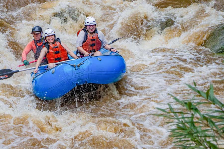 Chiang Mai: Whitewater Rafting and Waterfall Trekking Tour - The jungle trek to the 10-meter waterfall