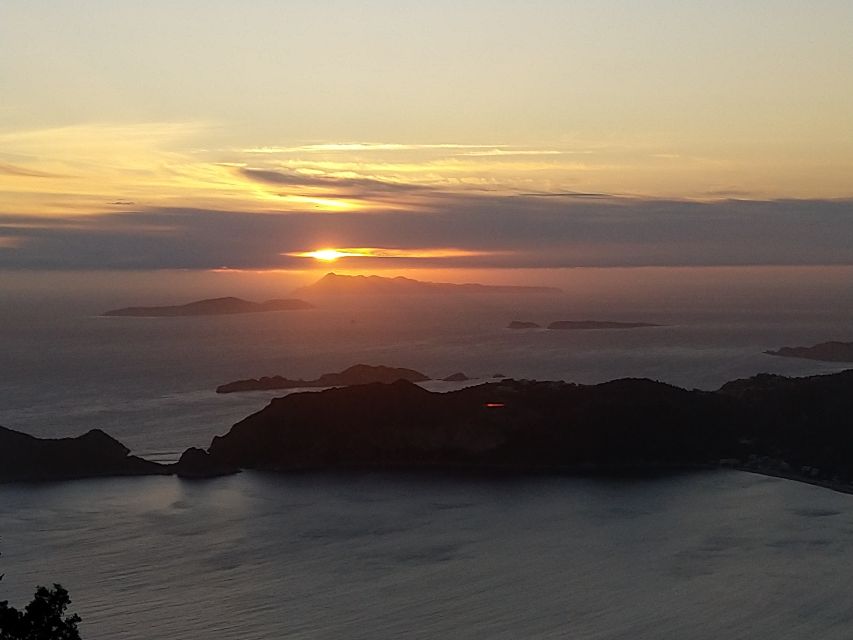 Corfu: Angel Castle Guided Hike and Sunset - Sunset above the Ionian Sea