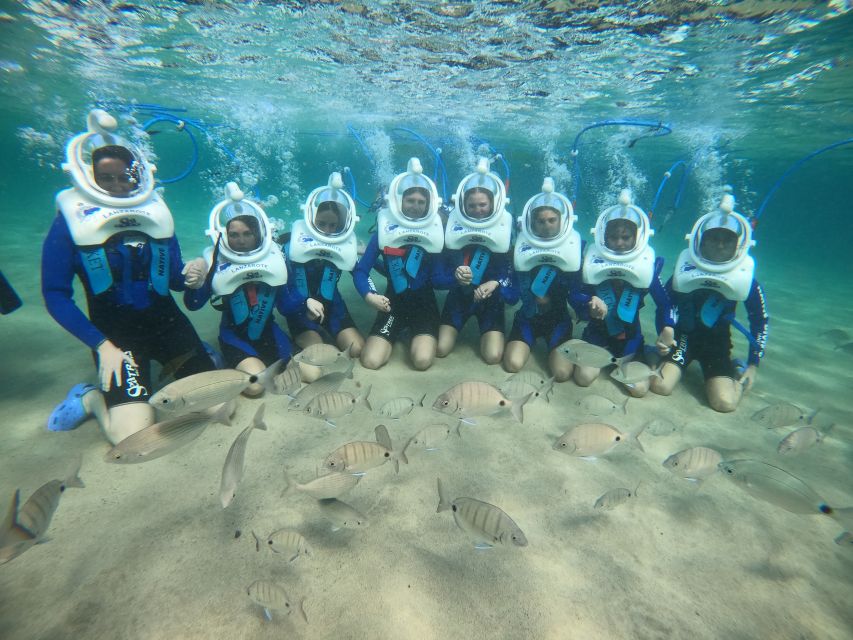 Costa Teguise : Underwater Sea Trek Experience - The safety talk and helmet fitting