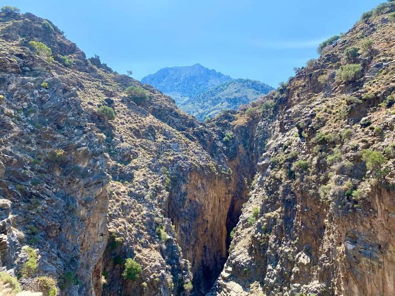 Crete: Kavousi Canyon Guided Hike & Beach Swim - Walking above Kavousi Canyon