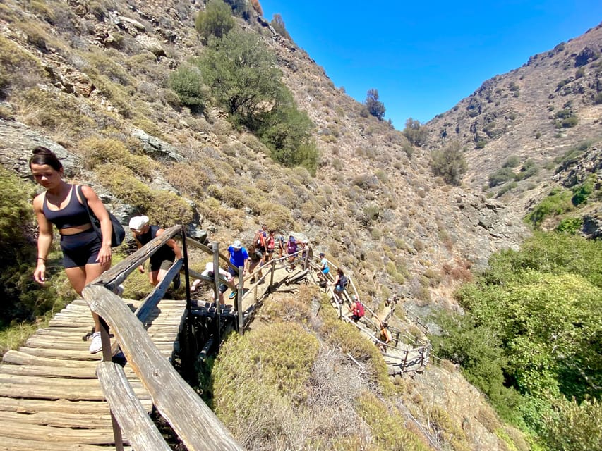 Crete: Richtis Gorge & Waterfall Guided Hiking Tour - Starting the 7-kilometer walk beside the river