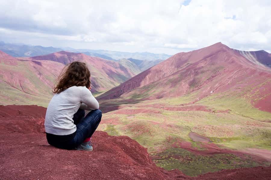 Cusco: Full-Day Rainbow Mountain & Red Valley Trekking Tour - The climb to Rainbow Mountain at 5,036 meters