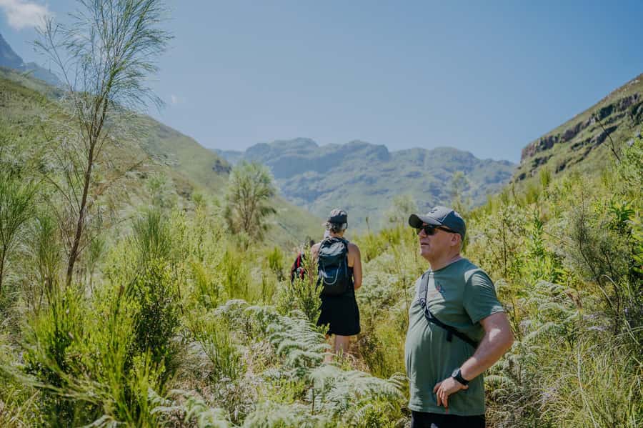 E-Bike & Hike Jonkershoek - Hiking to the first waterfall