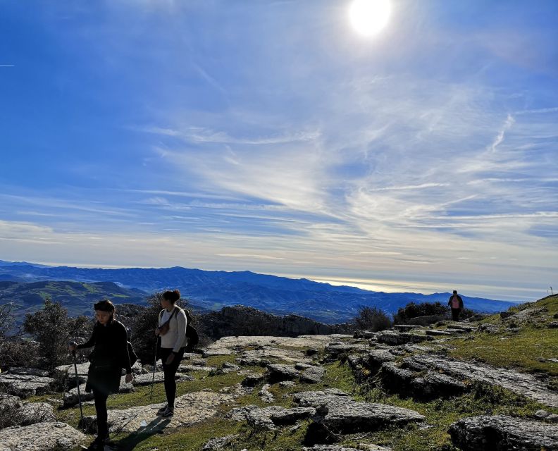 El Torcal de Antequera Hike with Transfer - Leaving Antequera in a blue vintage van