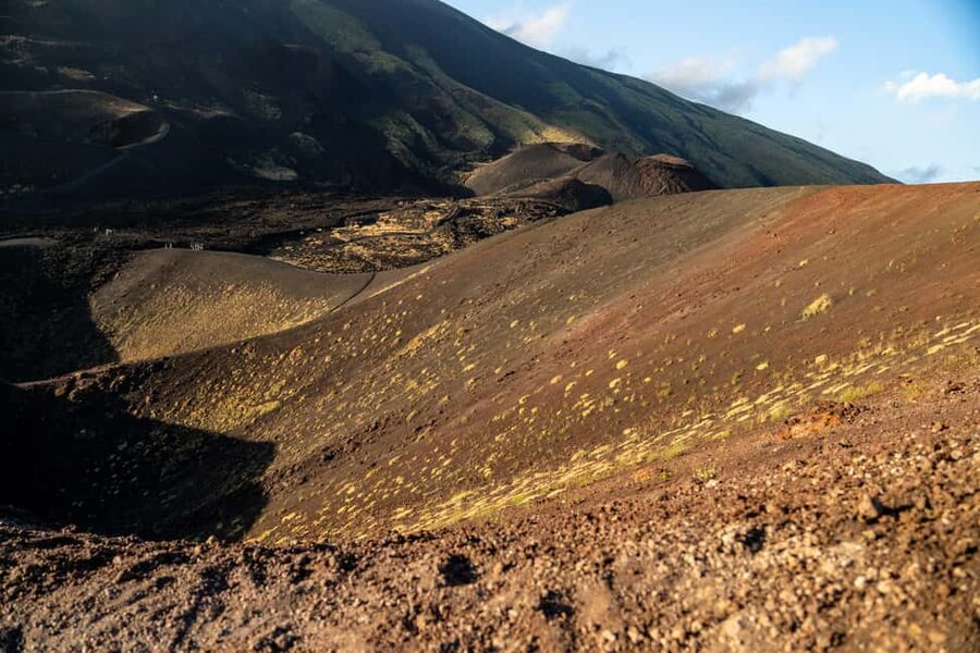 Etna Sunset Tour: Volcano trek, Cave & tasting from Catania - Walking among craters at 1,910 meters
