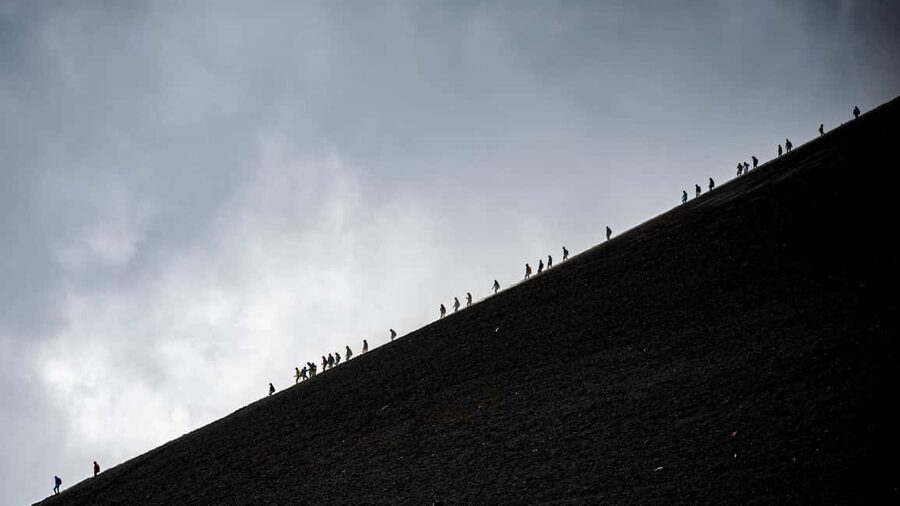 Etna: Trekking to the summit craters at 3340 meters - Barbagallo craters and the lava-flow channel