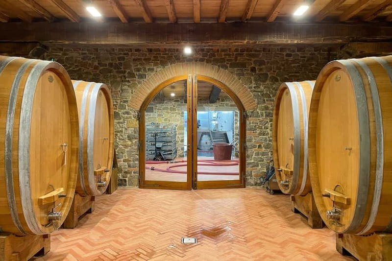 Florence: Hiking Tuscany & Chianti wine 3 wineries and lunch - The first winery and its 12th-century cellar
