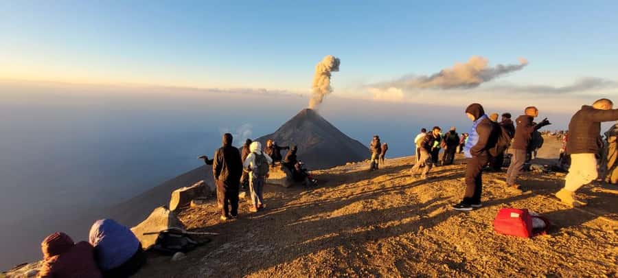 From Antigua: Adventure, 2-Day Hiking to Acatenango Volcano - Dinner, hot chocolate, and a very dark night