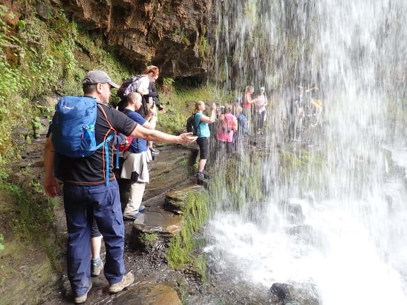 From Cardiff: Guided Hike to 8 Waterfalls in Brecon Beacons - Starting at Pontneddfechan and entering the woods