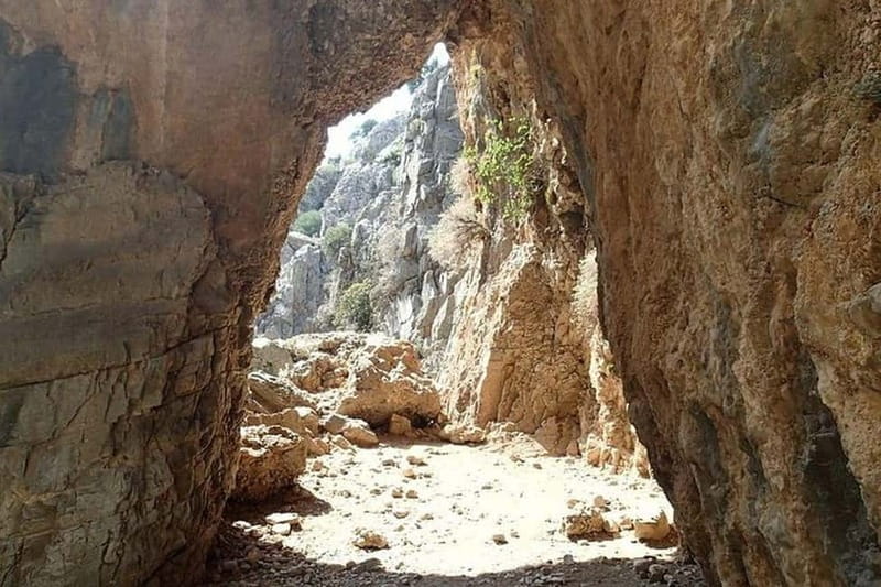 From Chania:Imbros Gorge Tour with Professional Hiking Guide - Komitades marks the end of the walk