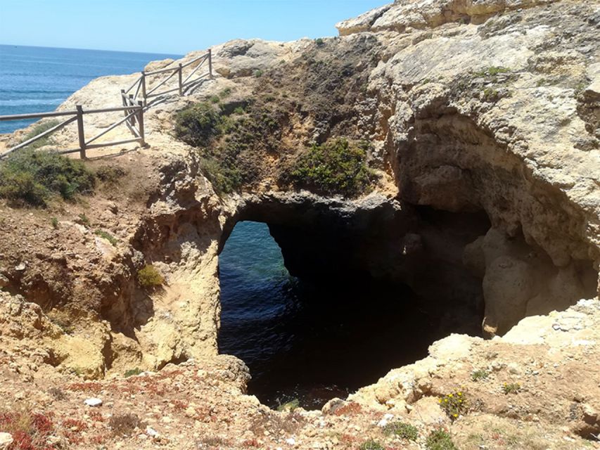 From Faro: Benagil Cliffs Hiking & 4 Treasures Experience - Senhora da Rocha and the rock tunnel
