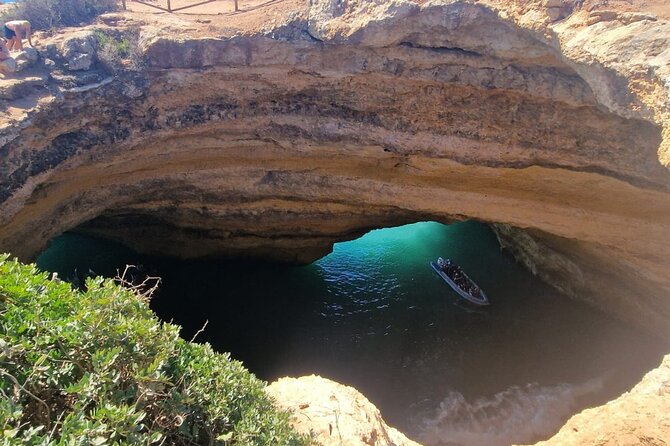 From Faro: Benagil Hiking Cliffs and the 4 Treasure Experience - Praia da Marinha and the first cliff walk