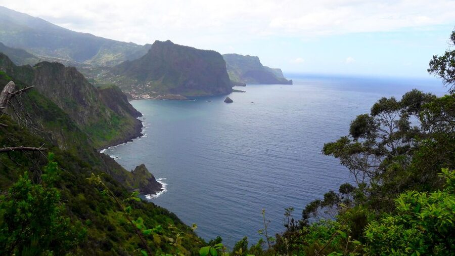 From Funchal: Machico to Porto da Cruz Larano Cliff Hike - Machico’s farms and the first climb