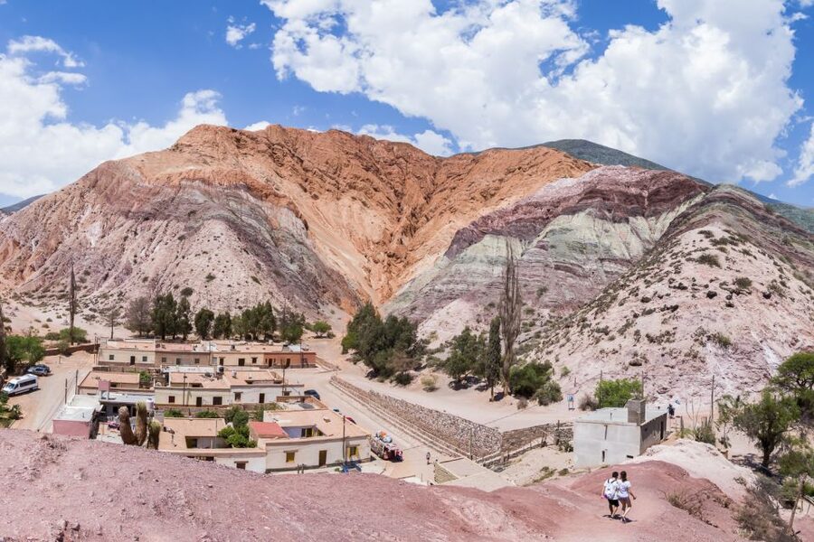 From Jujuy: Salinas Grandes, Purmamarca & Los Colorados Hike - Returning to Purmamarca for lunch and village time