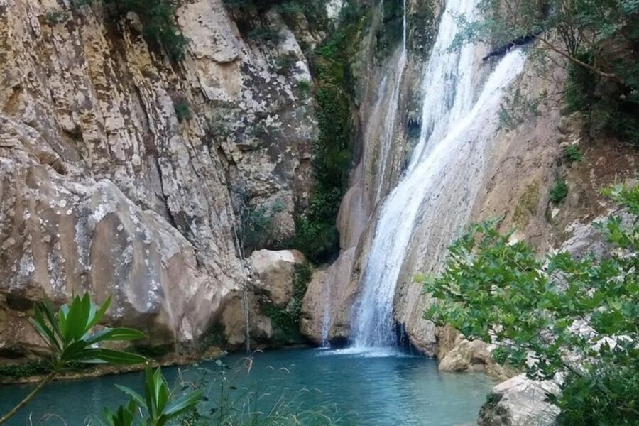 From Kalamata: Polylimnio Waterfalls Guided Hiking Tour - The first path into the forest