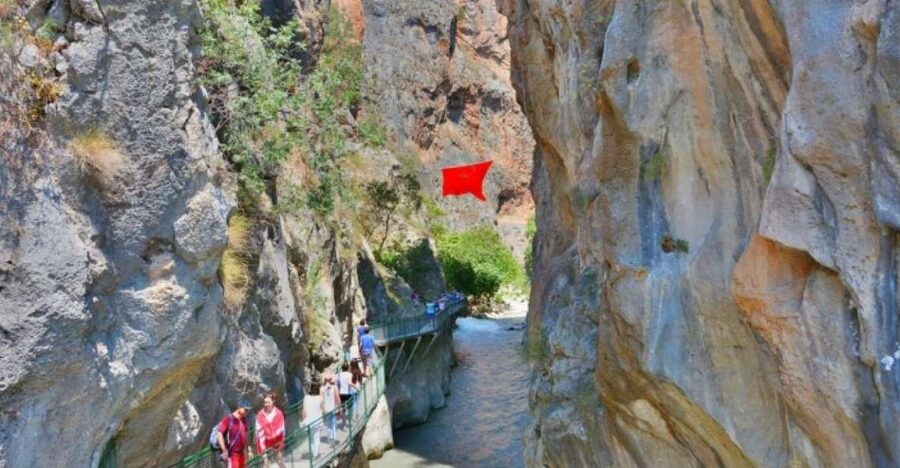 From Kalkan: Saklikent Gorge and Gizlikent Waterfall Trek - Walking through Gizlikent’s cool stream