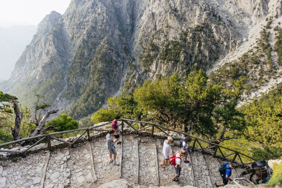 From Rethymno: Samaria Gorge Full-Day Trek, Pickup & Guide - Starting the Samaria Gorge walk