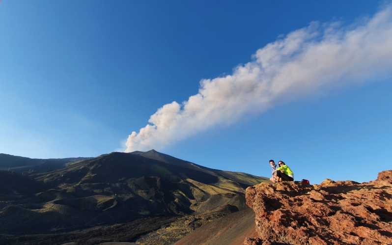 From Taormina: Etna Tour with Hiking, Cave Visit, & Tastings - Walking the extinct craters at 1,910 meters