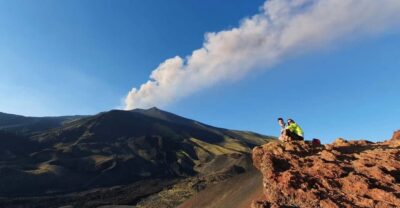 From Taormina: Etna Tour with Hiking, Cave Visit, & Tastings