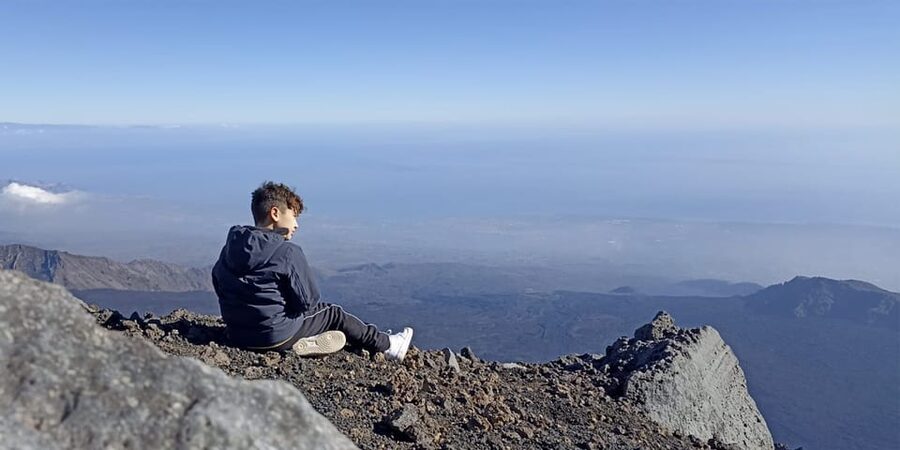 From Taormina: Etna Tour with Hiking, Cave Visit, & Tastings - Tasting honey, olive oil, wine, and Etna foods