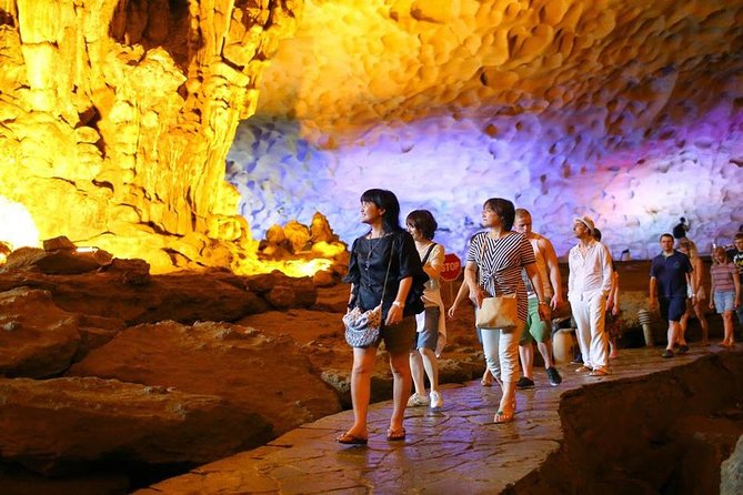 Halong Bay Full Day with Kayaking, Hiking viewpoint, Cave - Deluxe To Luxury - Leaving Hanoi by air-conditioned bus