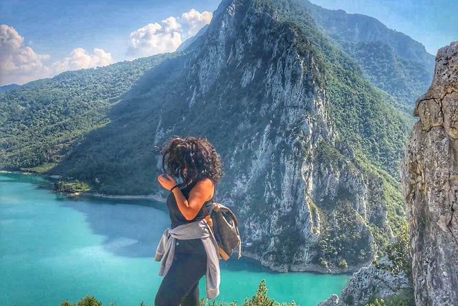 Hike Gamti Mountain with Bovilla lake view & canyon- From Tirana - First views of the lake and dam