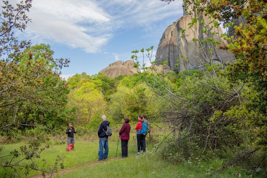 Kalabaka: Meteora Small-Group Hiking Tour w/ Monastery Visit - The descent to St. George the Madilas