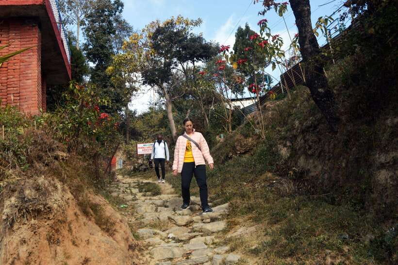 Kathmandu: Dhulikhel to NamoBuddha Day Hike with Lunch - Arriving at Namobuddha Monastery